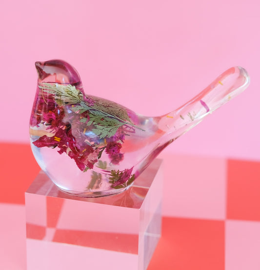 Pressed Flower Bird