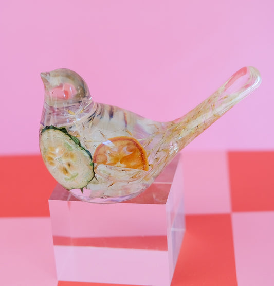 Summer Wildflower Bird