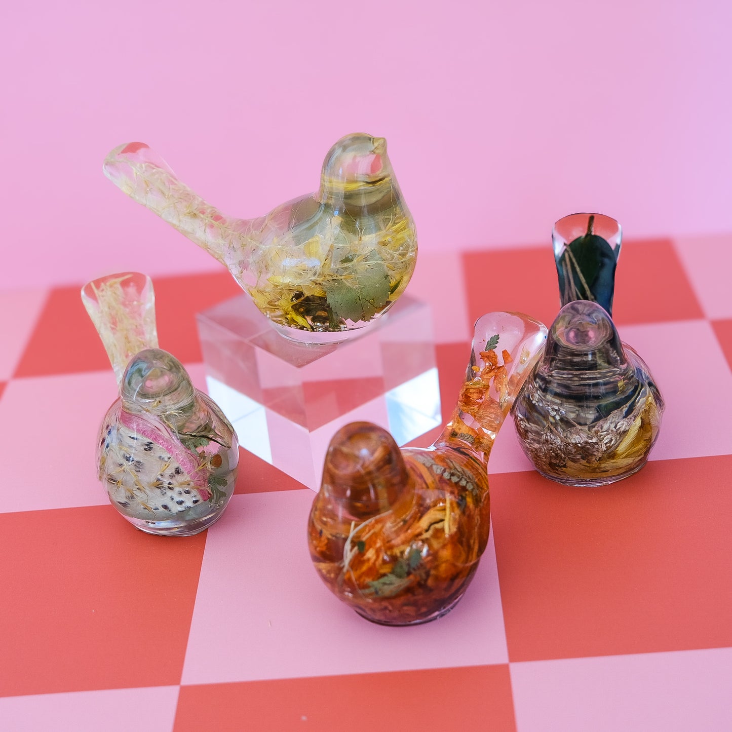 Blush Garden Bird