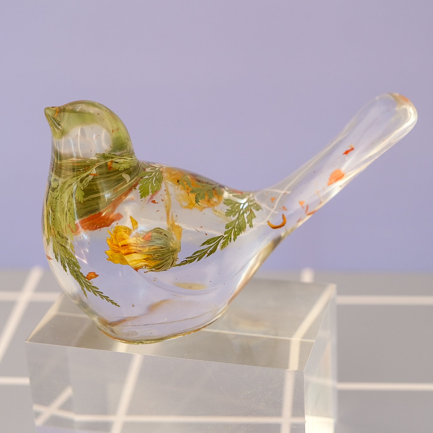 Fern & Wildflower Bird