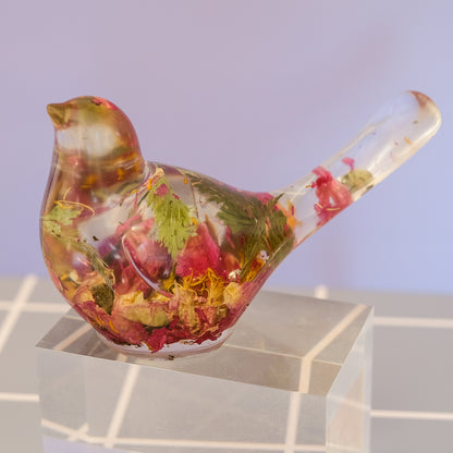 Red Wildflower Bird