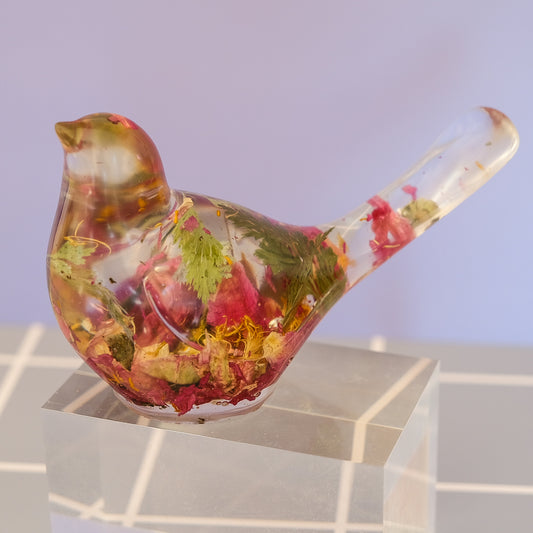 Red Wildflower Bird