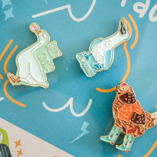 Main Character Energy Enamel Pin Set