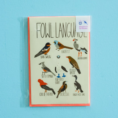 Fowl Language Blank Greeting Card