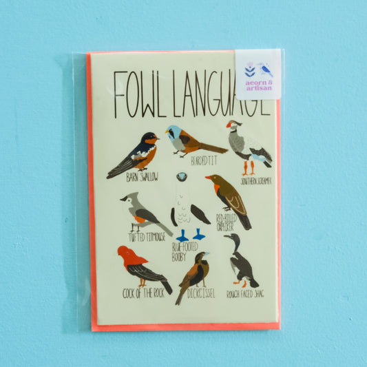 Fowl Language Blank Greeting Card