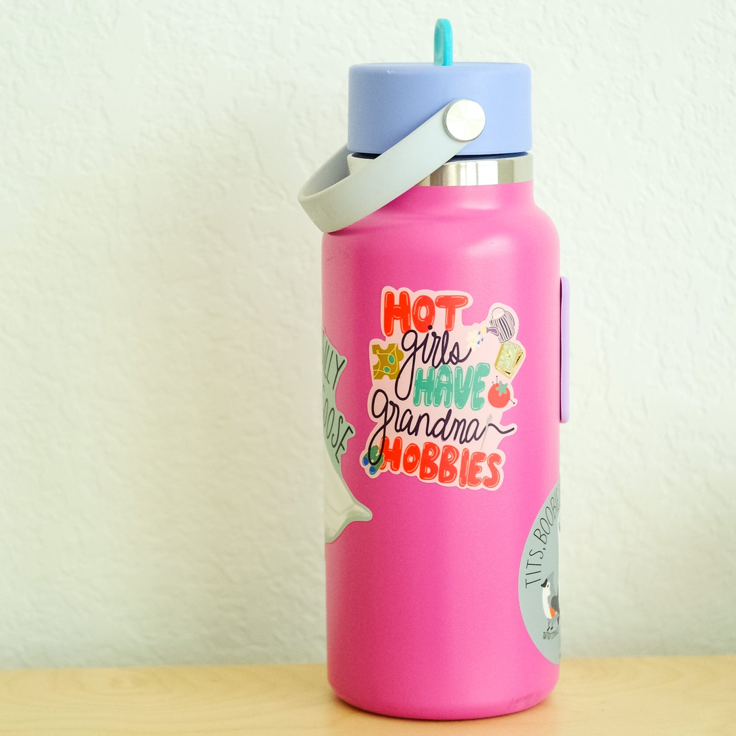 Hot Girls Have Grandma Hobbies Sticker