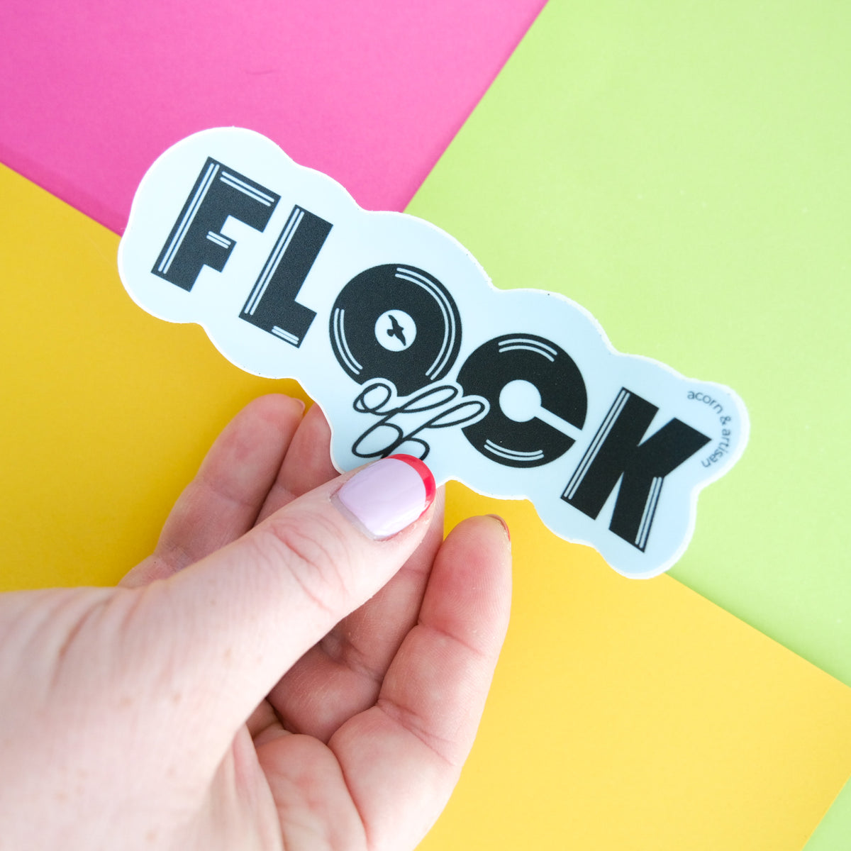 Flock Off Vinyl Sticker