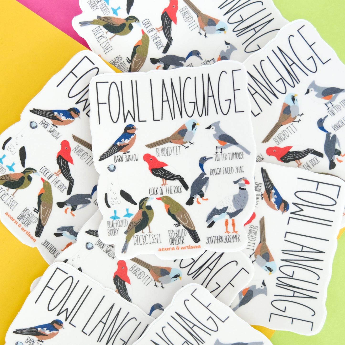 Fowl Language Vinyl Sticker