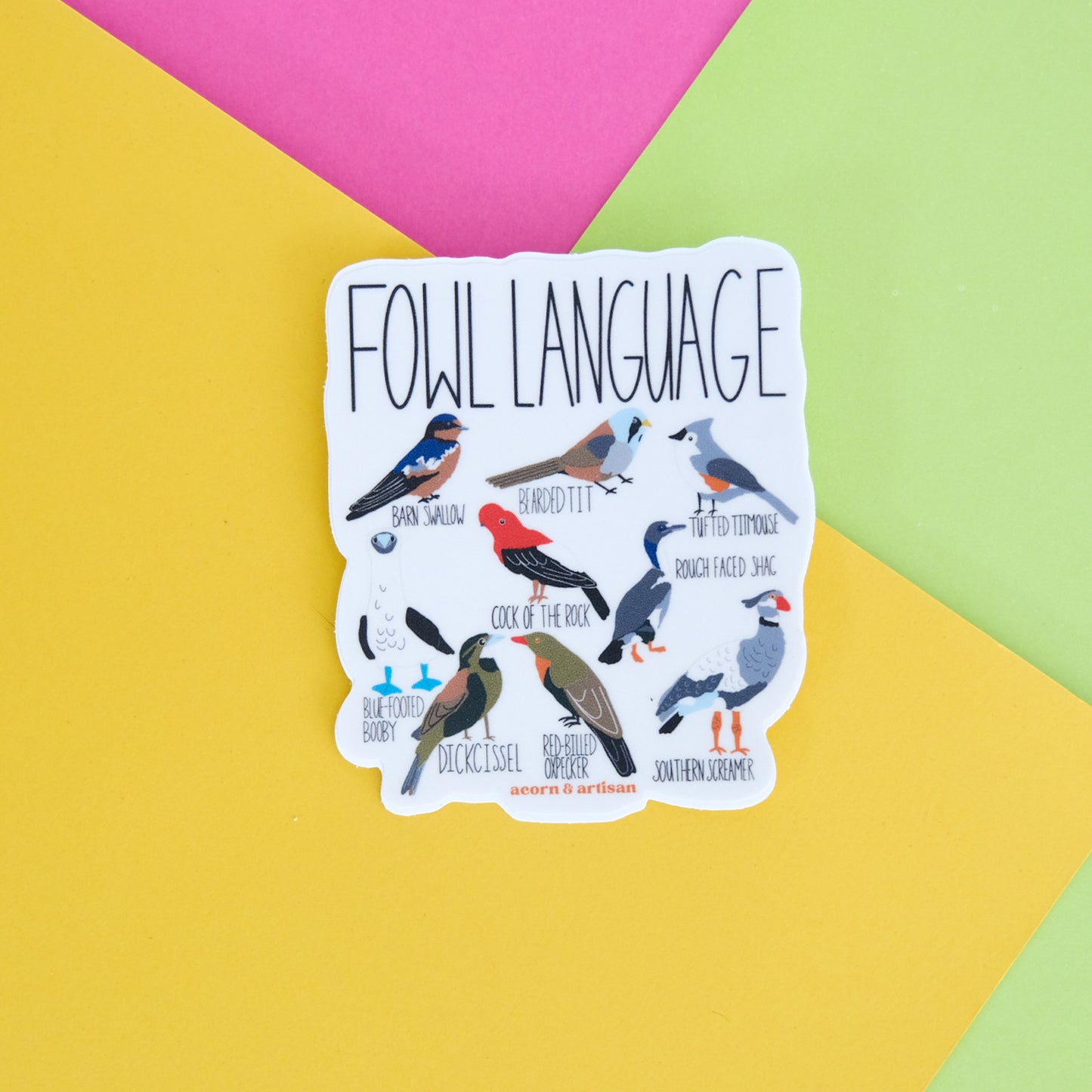 Fowl Language Vinyl Sticker