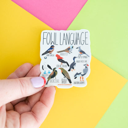 Fowl Language Vinyl Sticker