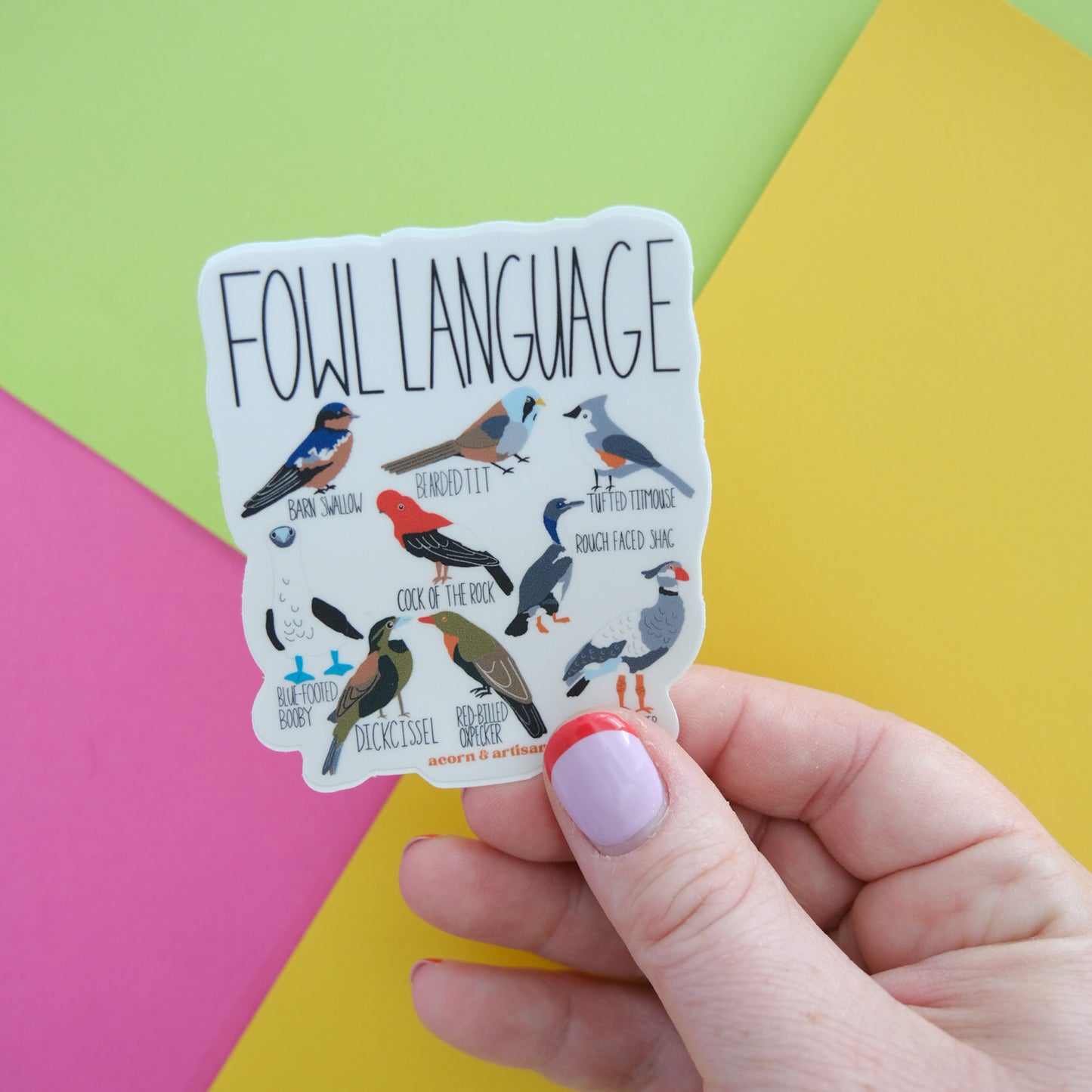 Fowl Language Vinyl Sticker