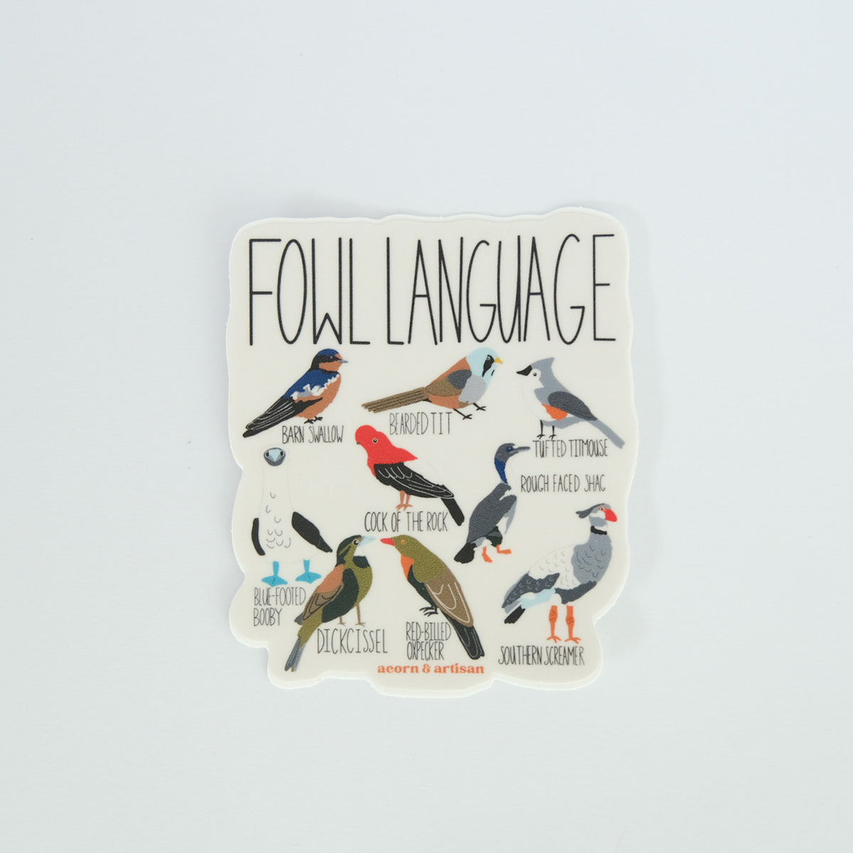 Fowl Language Vinyl Sticker