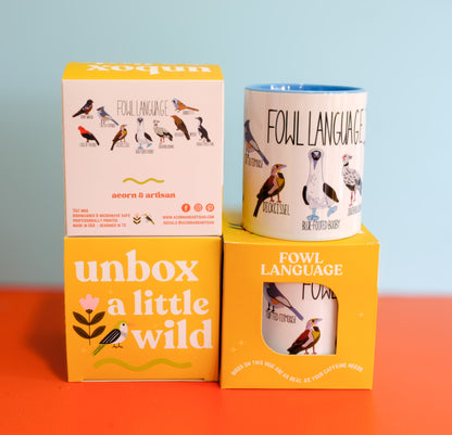 Fowl Language Mug – Funny Bird Pun Coffee Cup Gift | Acorn & Artisan