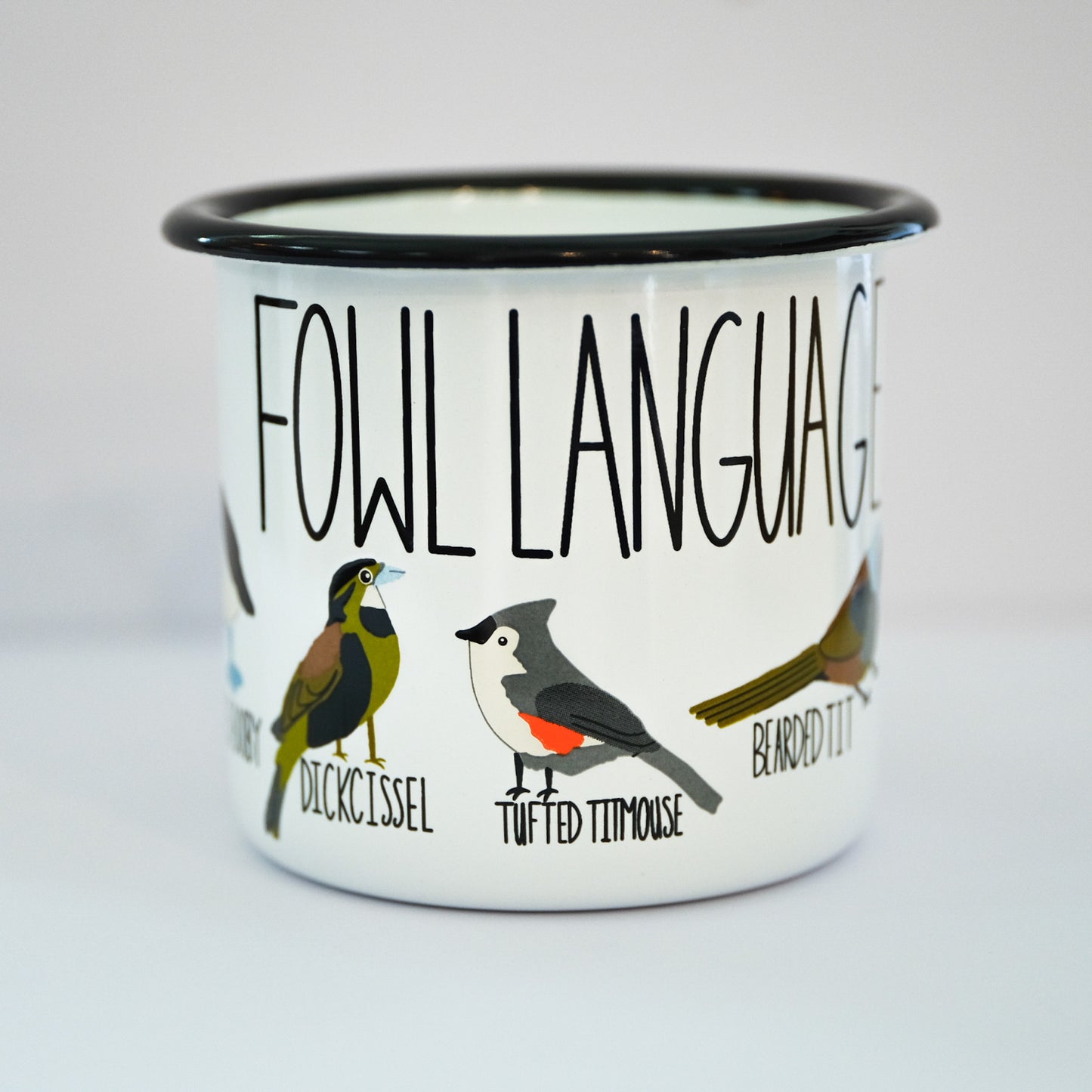 Fowl Language Camp Mug | 12 oz Steel Enamelware