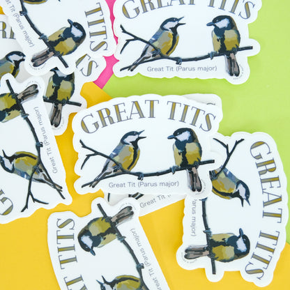 Great Tit Vinyl Sticker