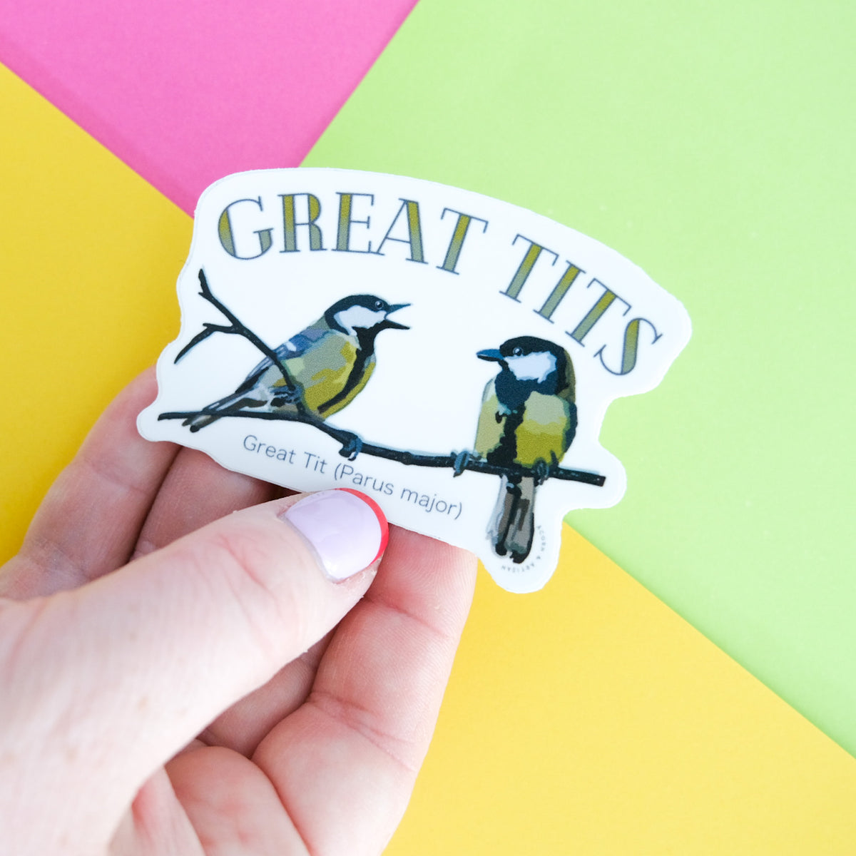 Great Tit Vinyl Sticker