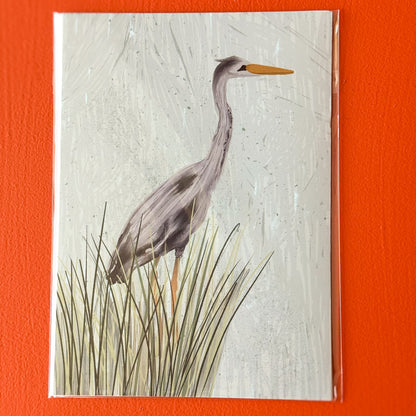 Great Blue Heron,  Nature Wall Decor, Modern Cottagecore Home Gift