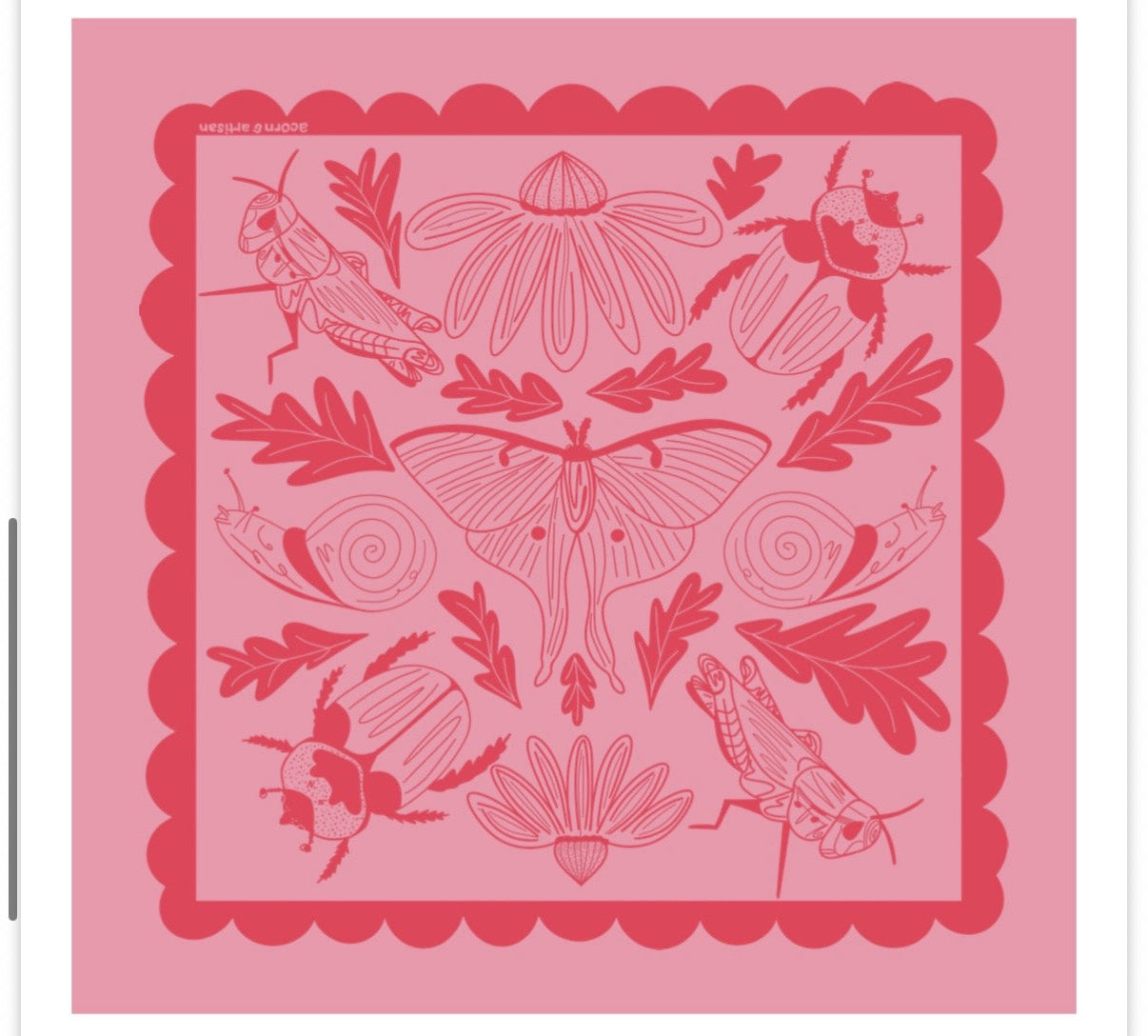 Backyard Bug Club Insect & Garden Cotton Bandana