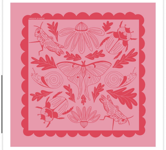 Backyard Bug Club Insect & Garden Cotton Bandana