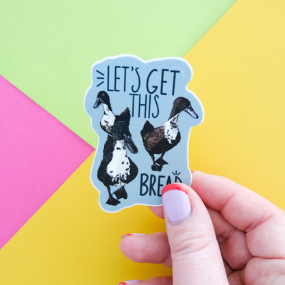 Let's Get This Bread Vinyl Sticker