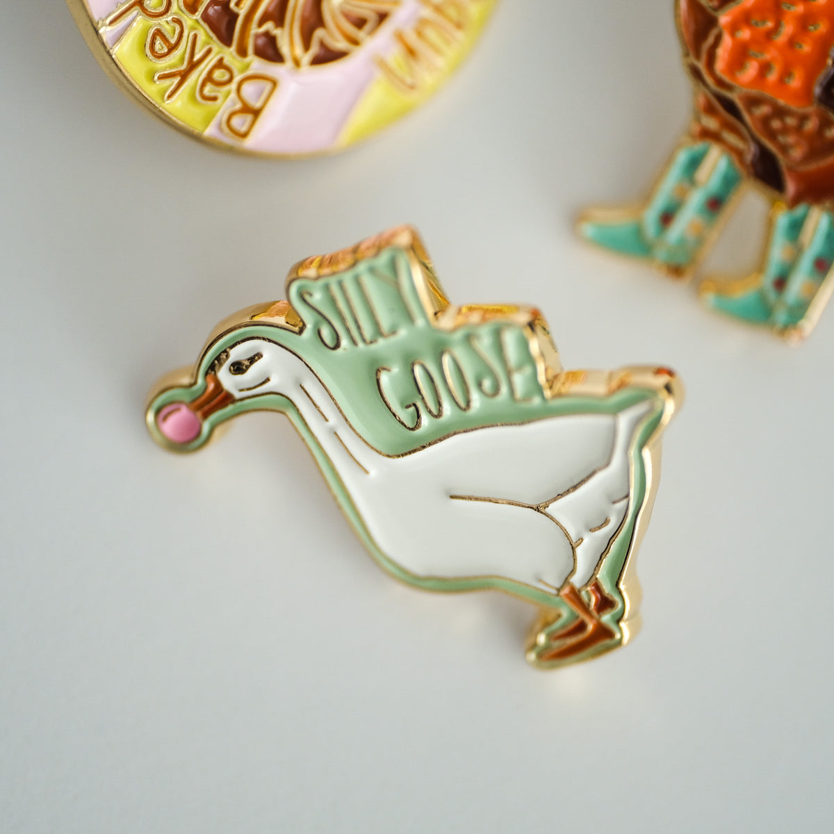 Silly Goose Enamel Pin