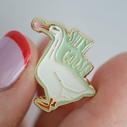 Silly Goose Enamel Pin