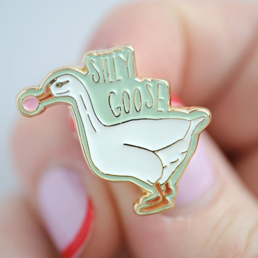 Silly Goose Enamel Pin