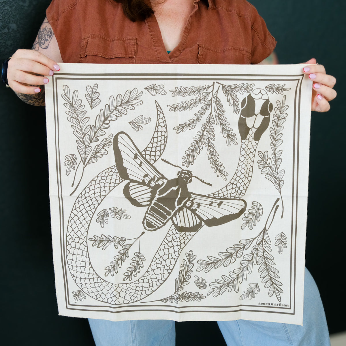 Wildflower Collector Floral Cotton Bandana