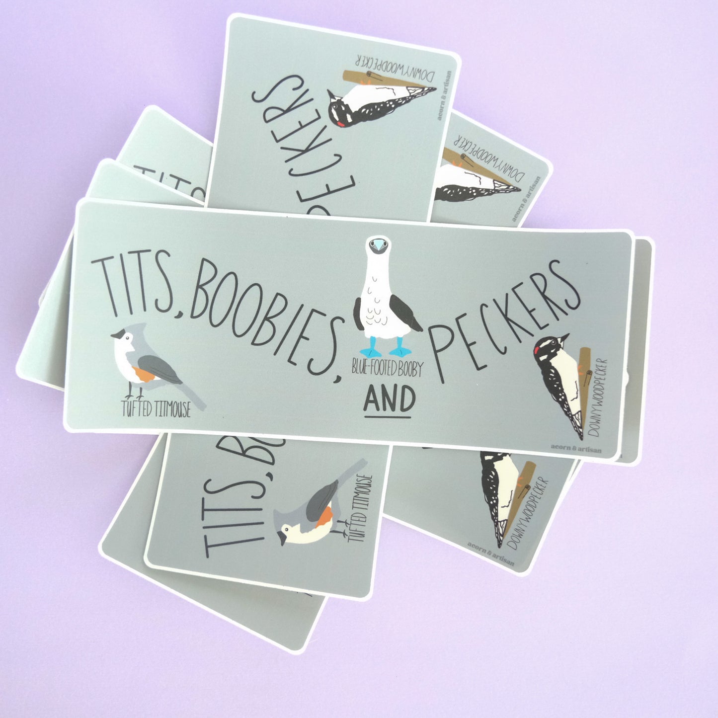 Tits, Boobies & Peckers Bumper Sticker