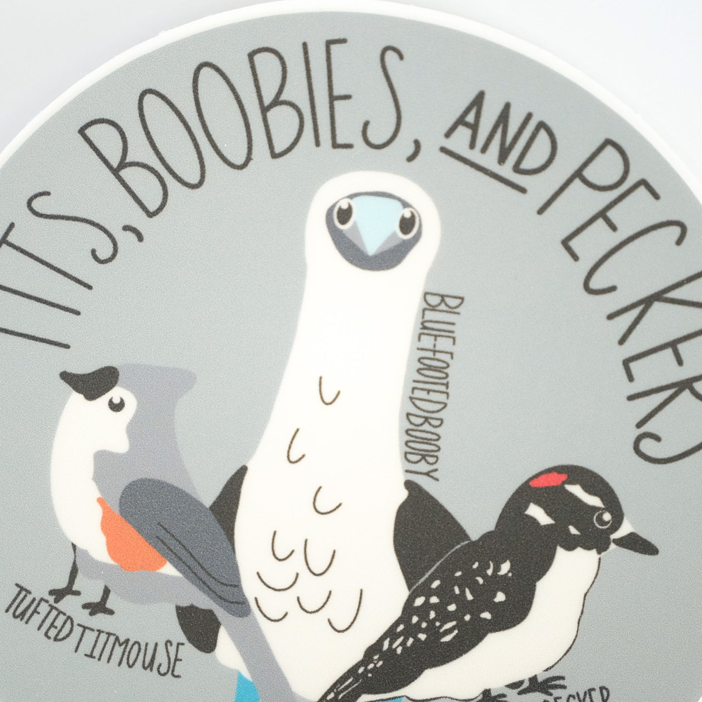 Tits, Boobies & Peckers Vinyl Sticker