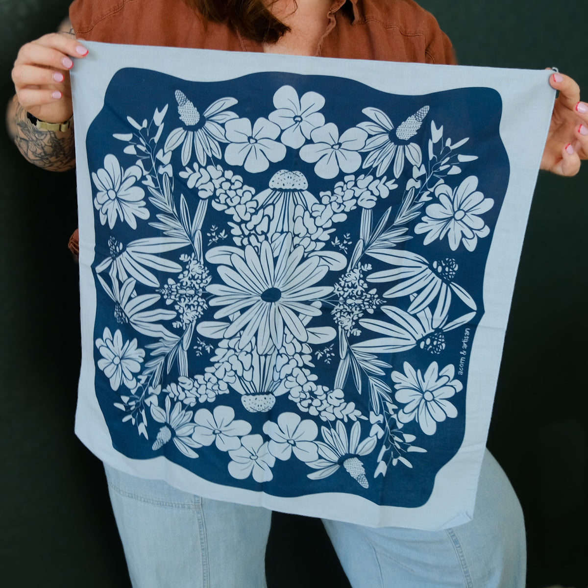 Backyard Bug Club Insect & Garden Cotton Bandana