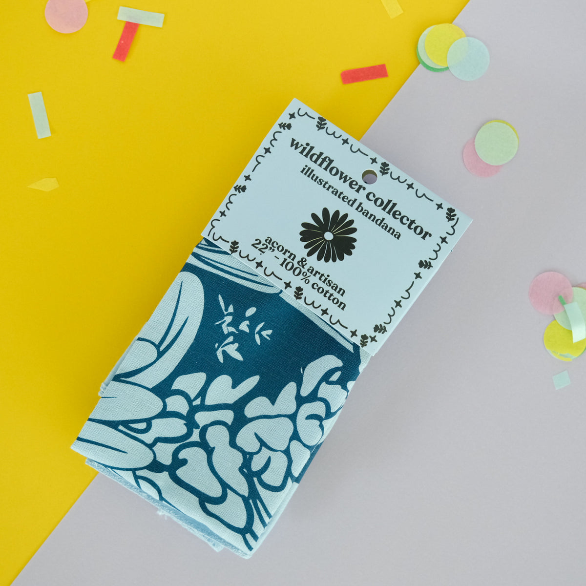 Wildflower Collector Floral Cotton Bandana product photo