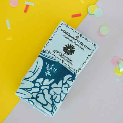 Wildflower Collector Floral Cotton Bandana product photo