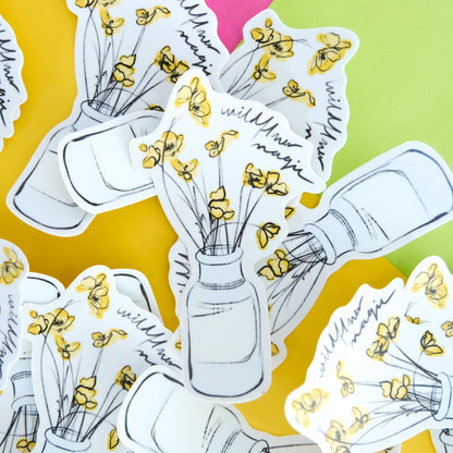 Wildflower Magic Vinyl Sticker