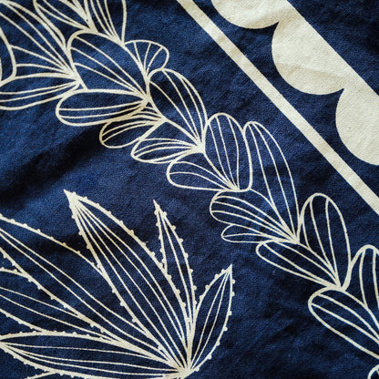 Mexican Long-Nosed Bat Bandana | Midnight Pollinator Cotton 22" × 22"