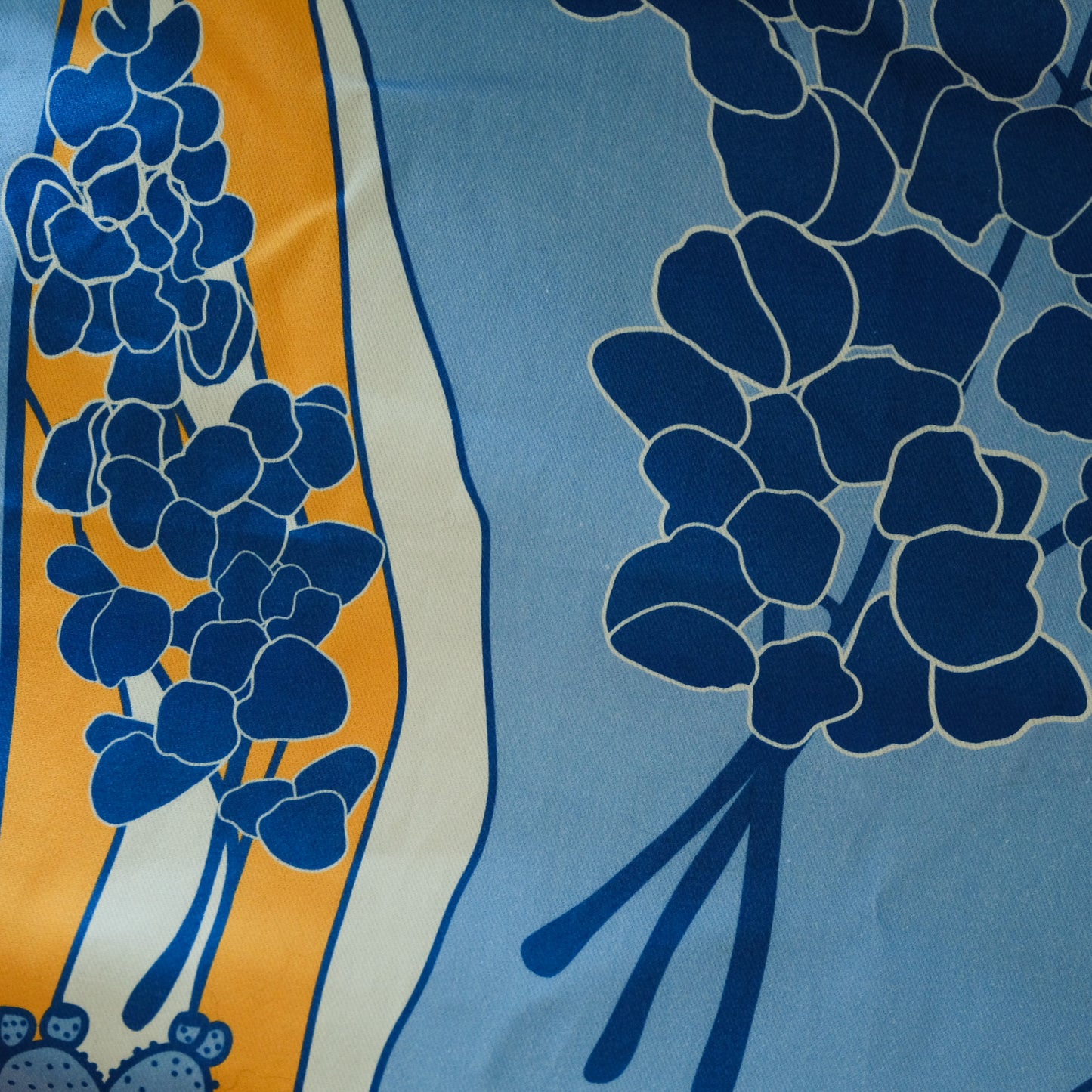 Texas Hill Country Bluebonnets Tea Towel | 100% Cotton Flour Sack 16" × 28"