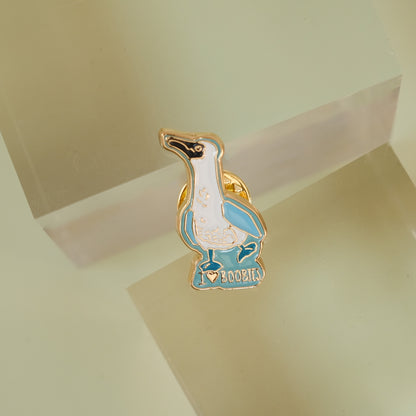 Blue-Footed Booby Enamel Pin | 1" Hard Enamel