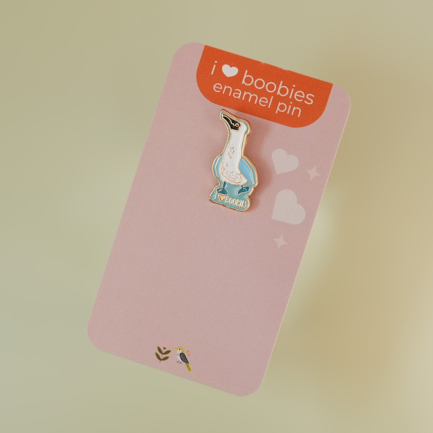 Blue-Footed Booby Enamel Pin | 1" Hard Enamel