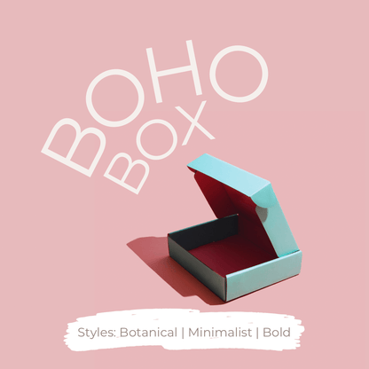 Boho Box - Gift Box Including Suncatcher, Earrings, Necklace, & Magic Sticker