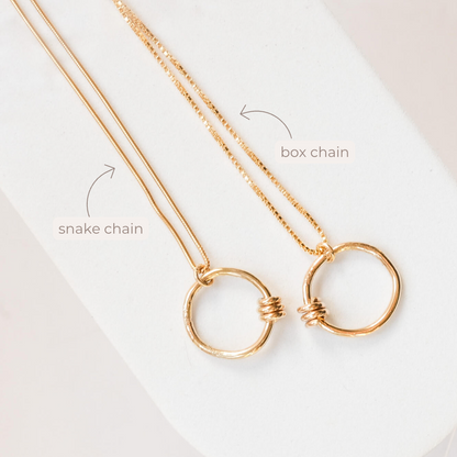 Fidget Spinner Pendant -14k gold OR sterling silver