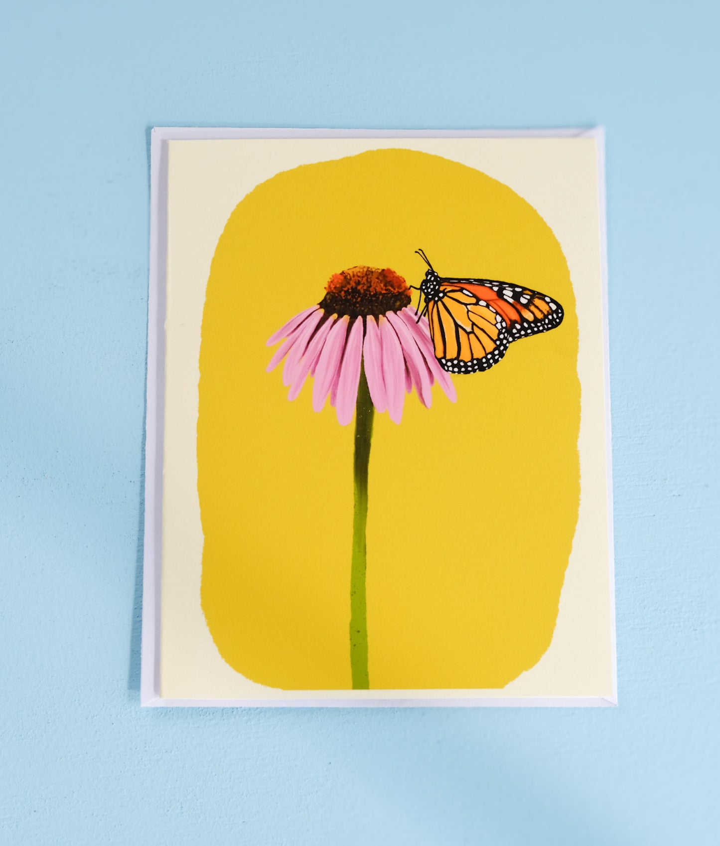 Coneflower & Monarch Greeting Card | Acorn & Artisan