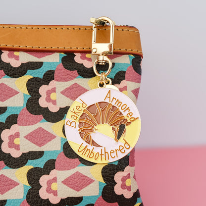 Armadillo Keychain, Croissantadillo Design