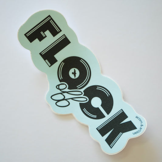 Flock Off Vinyl Sticker | 4" Waterproof Vinyl