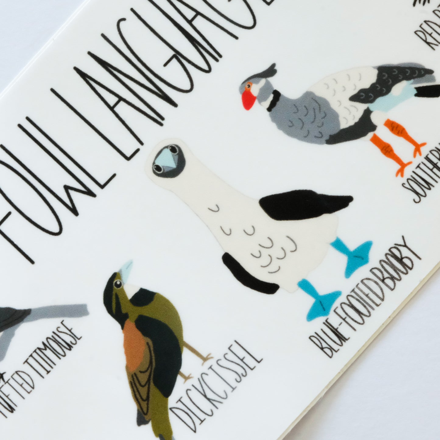 Fowl Language Bumper Sticker | Vinyl 3" × 7"