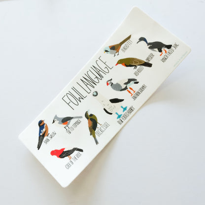 Fowl Language Bumper Sticker | Vinyl 3" × 7"