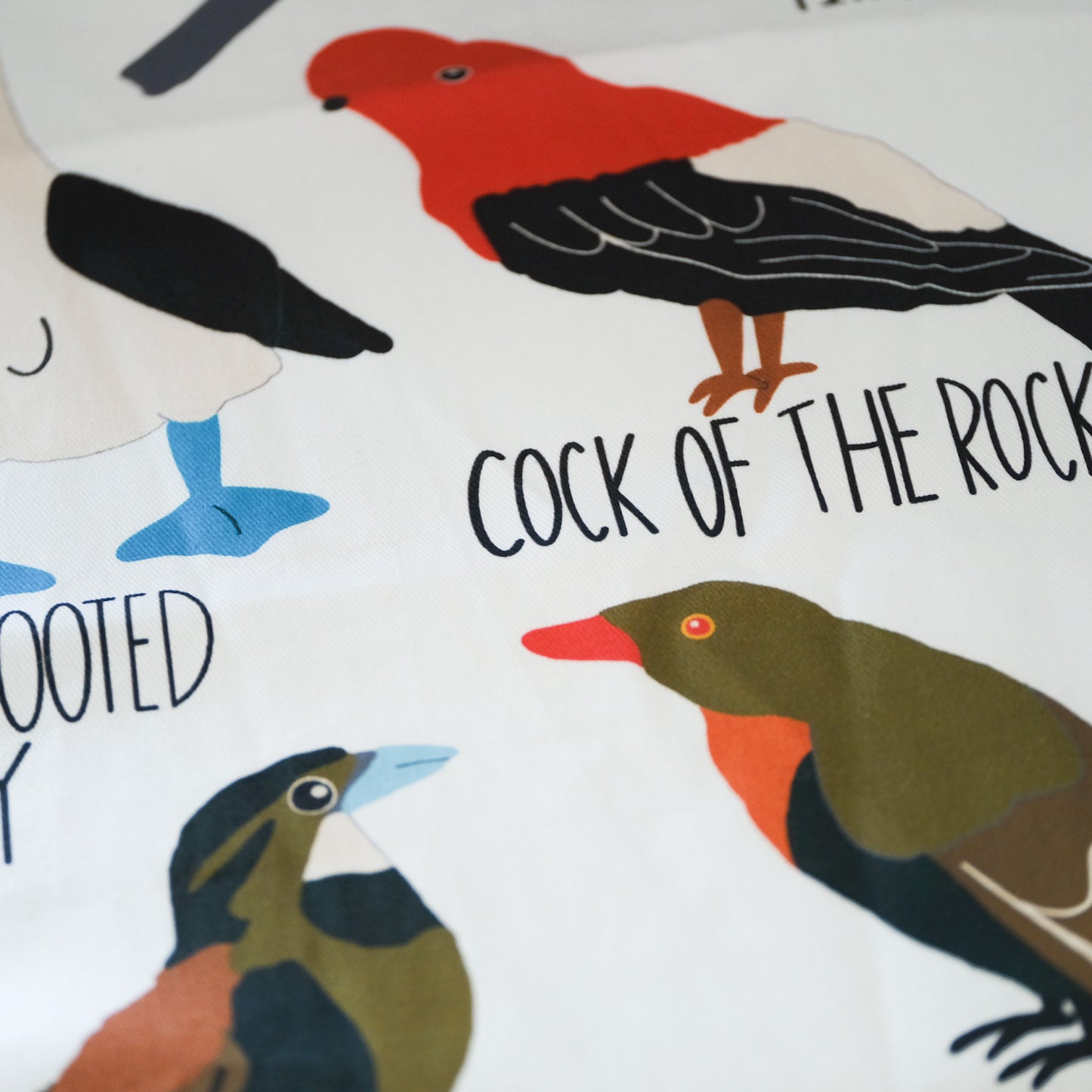 Fowl Language Tea Towel | 100% Cotton Flour Sack 16" × 28"