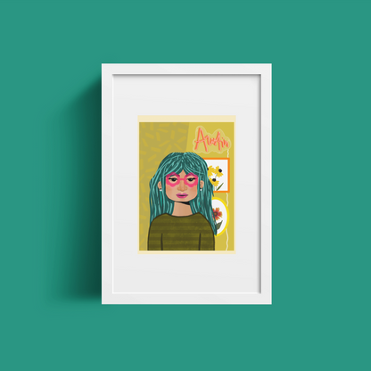 Art Print – Austin Girl Illustration