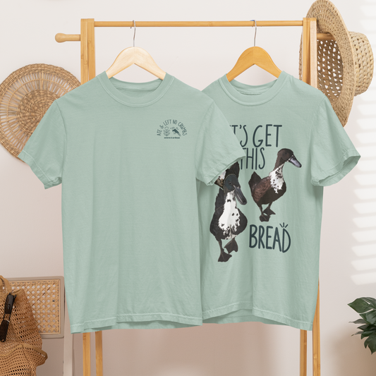 Let’s Get This Bread Duck Shirt, Funny Comfort Colors Tee with Ducks, Ate & Left No Crumbs Food Pun Shirt, Cute Farmcore Animal T-Shirt