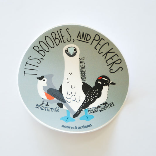 Tits, Boobies & Peckers Vinyl Sticker | 3" Waterproof Vinyl