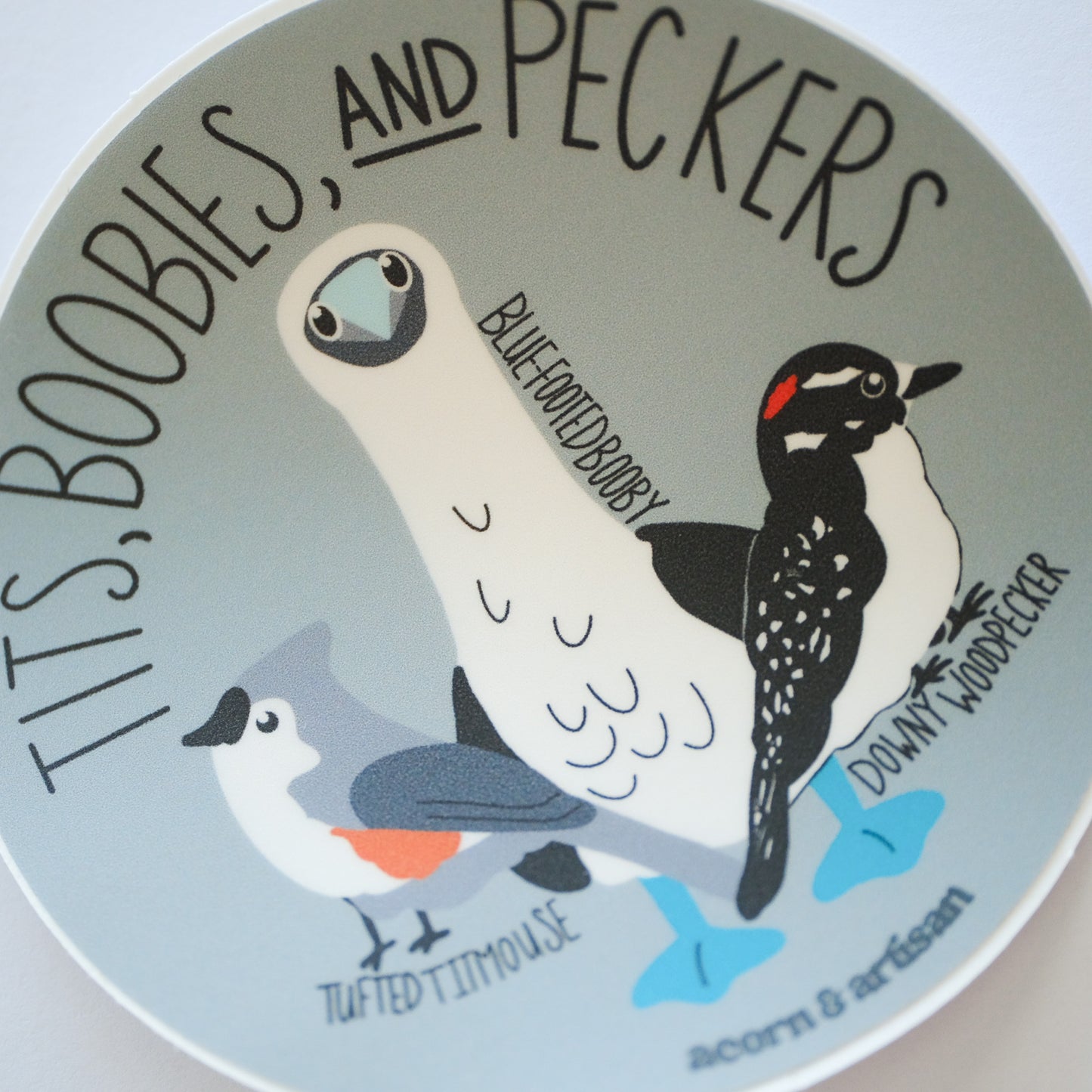 Tits, Boobies & Peckers Vinyl Sticker | 3" Waterproof Vinyl